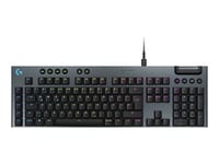 Logitech G915 X - Clavier - backlit - USB - QWERTZ - Allemand - commutateur : GL Tactile - noir