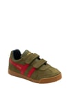 Harrier Strap' Suede Kids Strap Trainers