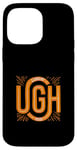 Coque pour iPhone 14 Pro Max Orange, pouah ! Graphique de couleur orange Mood