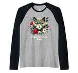 Roses Flowers British Shorthair Mom Raglan Baseball Tee