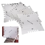 4Pcs Luthier Tool Guitar Fret Radius Ruler Guitar Accessories Guitar Fretboard