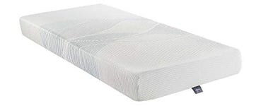 Silentnight 3 Zone Memory Foam Rolled Mattress Made in the UK Medium Single, White