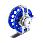 ZSHXX Ice Fishing Reels 2+1 Ball Bearing Aluminum Alloy Smooth Rock Fishing Reels (Color : Blue)