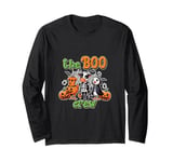 Funny Farm Halloween Shirt Boo Crew Cow Skeleton Bull Goose Long Sleeve T-Shirt