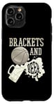 Coque pour iPhone 11 Pro Supports de basket-ball universitaire et boisson de tournoi de mars de bière