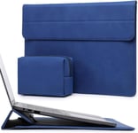 15-16 Pouces Housses Ordinateur Portable Sacoche avec Fonction Stand pour MacBook Pro 16 M4/M3/M2/M1 Pro/Max 2025-2019, XPS 15, MacBook Pro 15 2015-2012, Samsung Galaxy Book Flex 15, Bleu Klein