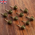 50X Furniture Hardware Door Sofa Flat Upholstery Nails Stud Iron Tack Pins HQ