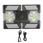 Laptop Cooler Pad Dual Fan Light Emitting Notebook Speaker Foldable Coolin Part