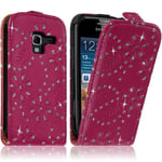 Housse Coque Etui - Samsung - Galaxy Ace 2 - Souple - Rose Fushia - Design Fin