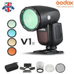 Godox V1F TTL 1/8000s HSS Round Head Speedlite Flash With Magnetic Accessories