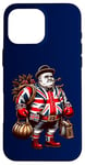 Coque pour iPhone 16 Pro Max Boxe Boxeur Britannique Union Jack Drapeau Grande-Bretagne