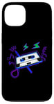 Coque pour iPhone 13 Cassette Tape Pencil années 80 rétro vintage musique rétro