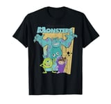 Disney Pixar Monsters Inc. Mike Sully Boo Group Poster T-Shirt