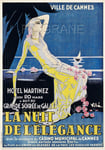 CANNES NUIT éLéGANCE Rkor - POSTER HQ 40x60cm d'une AFFICHE VINTAGE