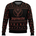 Bebetter Jagermeister Karneval Jultröja Pullover Herr 3D Swe Orange M Orange M