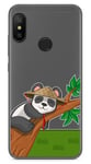 Housse En Gel Transparent Pour Xiaomi Redmi 6 Pro / Mi A2 Lite Panda Dessins