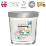 Yankee Candle Tumbler Glass Scented Home Room Fragrance Garden Blooms 200g