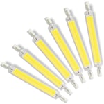 YDHNB 118mm R7S Ampoule LED, 20W Dimmable COB Filament Linéaire 360 Degrés J118 Lampe Projecteur 2000LM équivalent Ampoule Halogène 200W pour Applique Murale/Lampadaire,Cool White 6pcs,220V