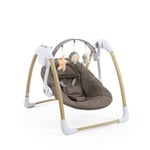 Babystyle Oyster Home Swing in Mink with toy bar from birth to 6 months