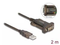 DeLOCK Adapter USB 2.0 Type-A > 1 x Serial DB9 RS-232