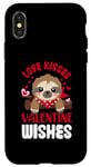 iPhone X/XS Love Kisses Valentine Wishes Sloth Valentine's Day Couple Case