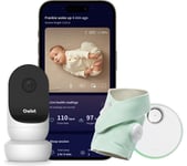 OWLET Dream Sock OWDB-12-MT Smart Baby Activity Tracker & Cam 2 Bundle - Mint