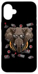 Coque pour iPhone 16 Plus Gamer Elephant Gaming Animal Jeu Vidéo Joueur Garçon Enfants