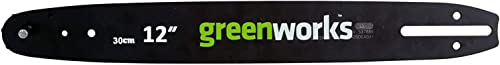 Greenworks Guide d'origine pour tronçonneuse (barre de remplacement de 30 cm convenable pour les tronçonneuses G40CS30 et GD24CS30)