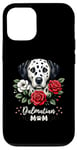 Coque pour iPhone 12/12 Pro Roses Flowers Dalmatian Mom Dalmatians Dal Dally Dog