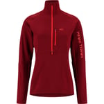 Kari Traa Emma 1/2 Zip Midlayer Genser Dame - Bordeaux - str. XS