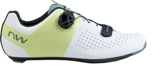 Northwave Storm Carbon Racer Skor White/Matcha, Str. 46