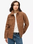 Superdry Embroidered Chore Jacket, Bison Brown