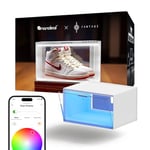 Boîtes à chaussures LED intelligentes, présentoirs pour sneakers, organisateurs de rangement empilables, caisse de collection (kit d'expansion 1-pack, nécessite un kit de démarrage)