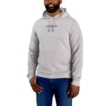 Carhartt Logo grafisk sweatshirt, Herre, Asfalt heather, S