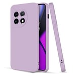 Hismart Phone Case for OnePlus 11(2023), Slim Silicone Mobile Cover Waterproof with Full Camera Protection - Lavender Purple