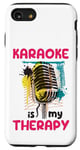 Coque pour iPhone SE (2020) / 7 / 8 Karaoke is my therapy, Funny Karaoké Party Night