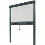 Moustiquaire Rouleau Store Fenêtre 80x170 Réductible Aluminium Gris 3401