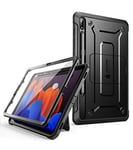 SUPCASE Coque pour Samsung Galaxy Tab S7 Plus (2020) /Tab S8 Plus (2022) 12,4 Pouces, avec Protecteur d'Ecran +Support Béquille+ Porte-stylet [Unicorn Beetle Pro] Protection Robuste Intégrale (Noir)