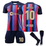 Barca Hem Lionel Messi Storlek 10 Fotboll Jersey Kit 26