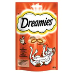 Dreamies "Dreamland" -kokeilupakkaus 4 x 60 g - kana, juusto, ankka + kalkkuna