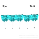 5pcs Miniature Food Dessert 1:12 Sugar Mini Lollipop Blue