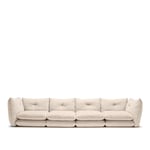 Knoll - Perron Pillo Standard Sofa 4-Seater HV41 Ivory - Soffor - willo-perron - Beige - Metall/Textilmaterial