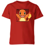 Pokémon Pokédex Charmander #0004 Kids' T-Shirt - Red - 5-6 Years