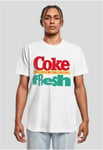 Urban Classics Coca Cola 90's Logo Tee (white,XS)