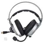 TAIDU Gaming Headset 7.1 Surround Sound Headset mikrofonilla korvatyynyt LED-valo PC-kannettavalle