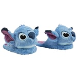 Disney Chaussons Femme Peluche Chausson Adulte Rigolo Slippers Pantoufles Femme Idée Cadeau Stitch Minnie Baby Yoda (Bleu Stitch, 36-37)