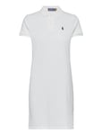 Polo Ralph Lauren Cotton Mesh Polo Dress Vit