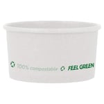 Lot de 50 pots de glace 180 ml 240 g/m² Ø8,7 x 5,2 cm Blanc Carton