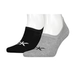 Calvin Klein Strømper 2P Men High Cut Footie Socks Svart/Grå Str 39/42 Herre