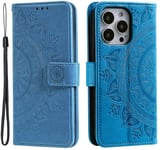 Trolsk Mandala Wallet with Strap (iPhone 16 Pro) - skal - Blå